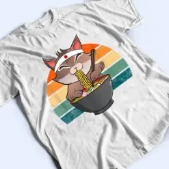 Ramen Cat Neko Noodle Anime Kawaii Japanese Funny Vintage T Shirt Ramen Cat Neko Noodle Anime Kawaii Japanese Funny Vintage T Shirt