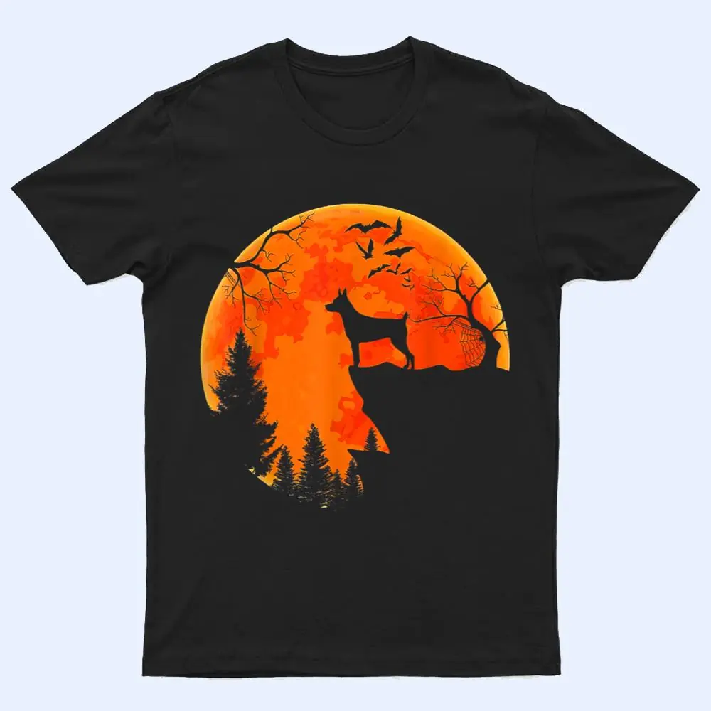 Rat Terrier Dog And Moon Halloween Costume Dog Lover T Shirt Rat Terrier Dog And Moon Halloween Costume Dog Lover T Shirt
