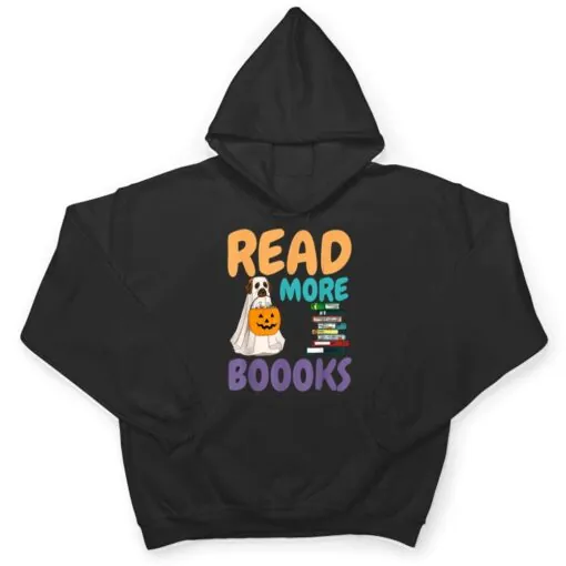 Read More Boooooks Cute Ghost Dog Funny Boo Groovy Halloween Ver 1 T Shirt