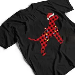 Red Buffalo Plaid Santa Hat Weimaraner Dog Christmas Pajama T Shirt Red Buffalo Plaid Santa Hat Weimaraner Dog Christmas Pajama T Shirt