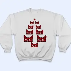 Red Plaid Buffalo Cat Christmas Tree Pajamas Cat Xmas Family T Shirt Red Plaid Buffalo Cat Christmas Tree Pajamas Cat Xmas Family T Shirt