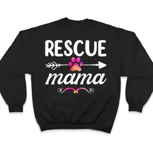 Rescue Mama Pet Lovers , Mothers Day Dog Mom T Shirt