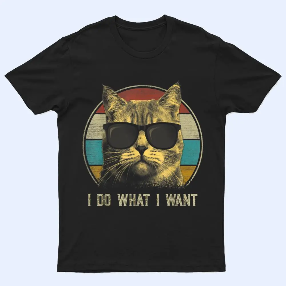 Retro 80s 90s Cat Lovers I Do What I Want Funny Cat T Shirt Retro 80s 90s Cat Lovers I Do What I Want Funny Cat T Shirt