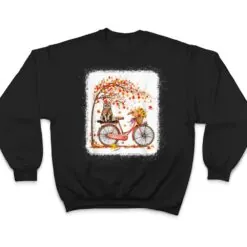 Retro Bicycle Cat Autumn Leaves Fall Thanksgiving Ver 2 T Shirt Retro Bicycle Cat Autumn Leaves Fall Thanksgiving Ver 2 T Shirt