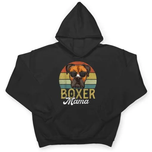 Retro Boxer Mama Women, Mothers Day Dog Mom Ver 1 T Shirt