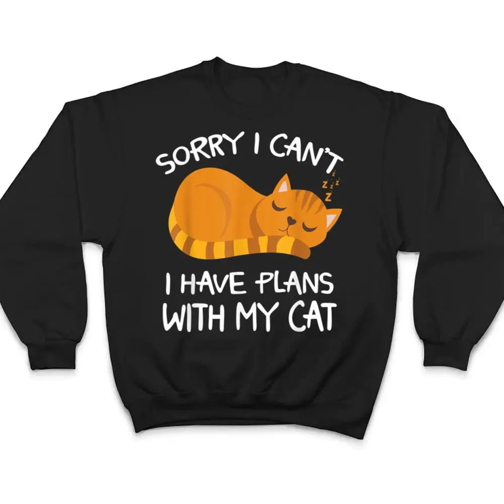 Retro-Cat-Im-Sorry-I-Cant-I-Have-Plans-With-My-Cat-T-Shirt-4 Retro Cat I'm Sorry I Can't I Have Plans With My Cat T Shirt