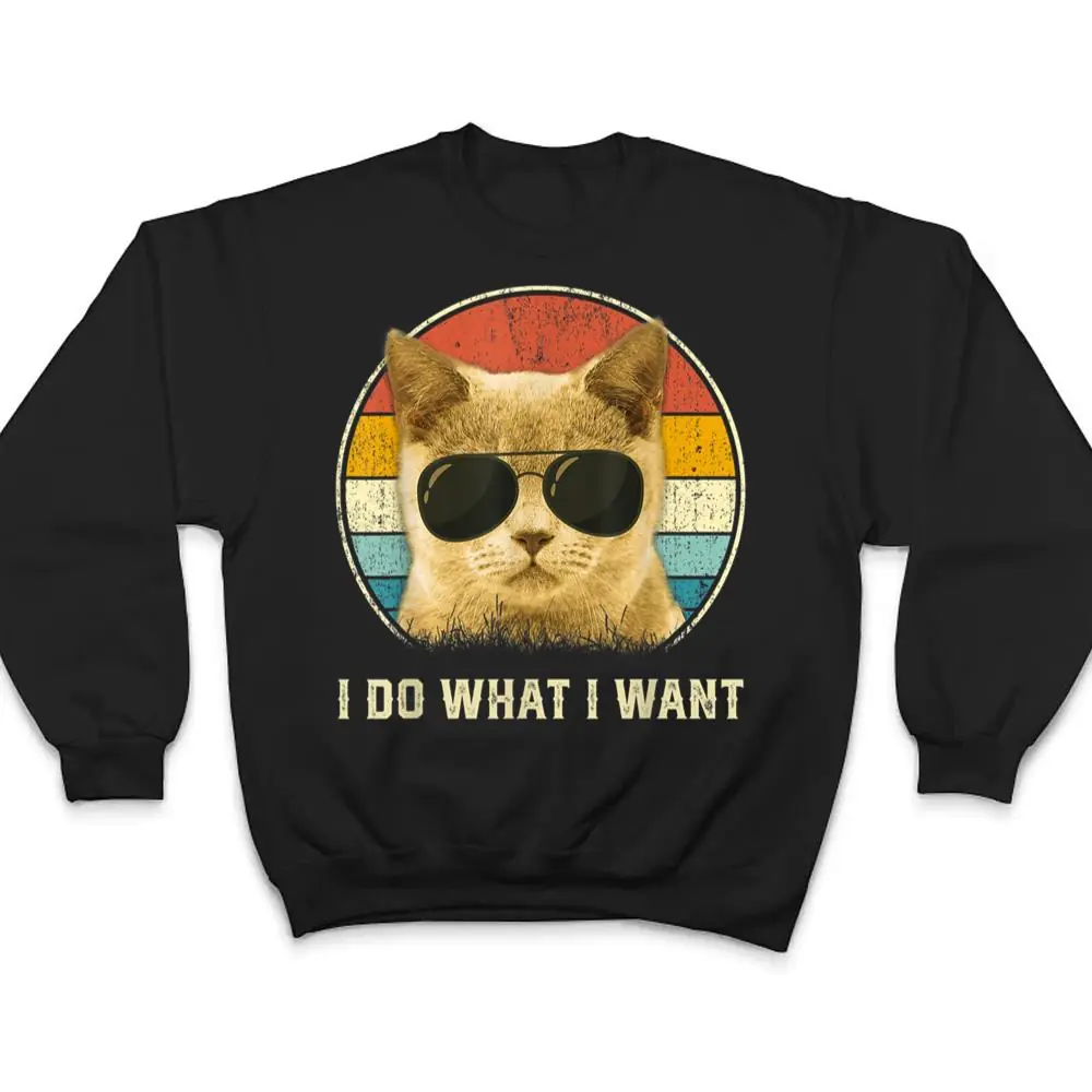 Retro-Cat-Lovers-shirt-I-Do-What-I-Want-Cat-T-Shirt-4 Retro Cat Lovers shirt I Do What I Want Cat T Shirt
