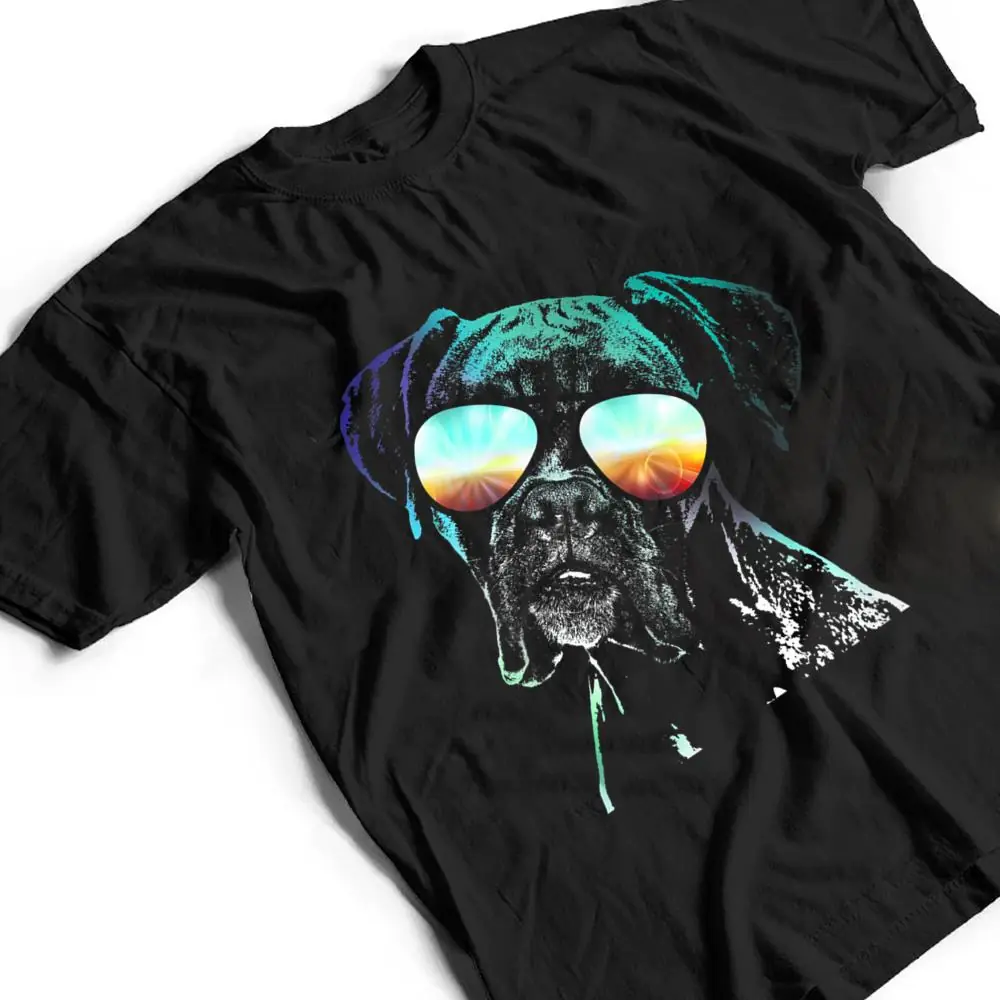 Retro-Disco-Dog-Boxer-Dog-T-Shirt-2 Retro Disco Dog Boxer Dog T Shirt
