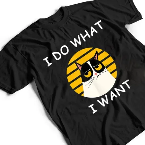 Retro I Do What I Want With My Cat Funny Cat Love T Shirt