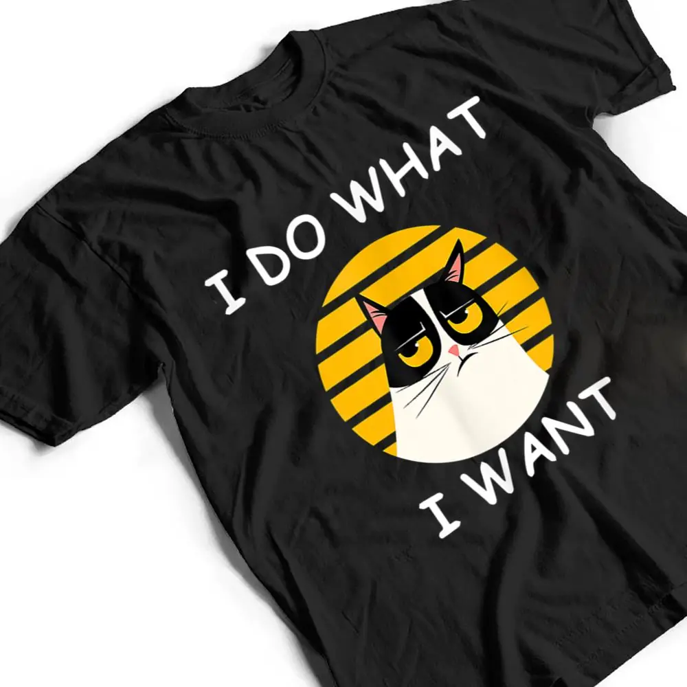 Retro-I-Do-What-I-Want-With-My-Cat-Funny-Cat-Love-T-Shirt-2 Retro I Do What I Want With My Cat Funny Cat Love T Shirt