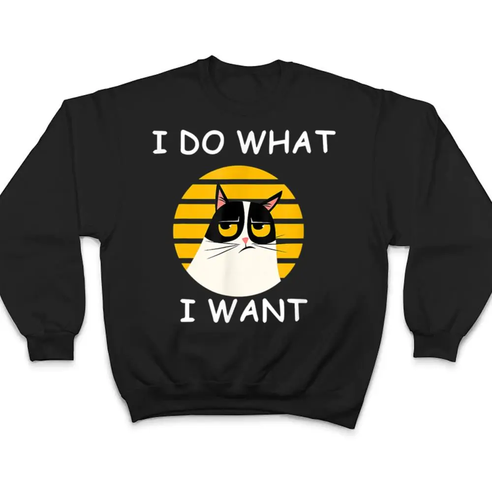 Retro-I-Do-What-I-Want-With-My-Cat-Funny-Cat-Love-T-Shirt-4 Retro I Do What I Want With My Cat Funny Cat Love T Shirt