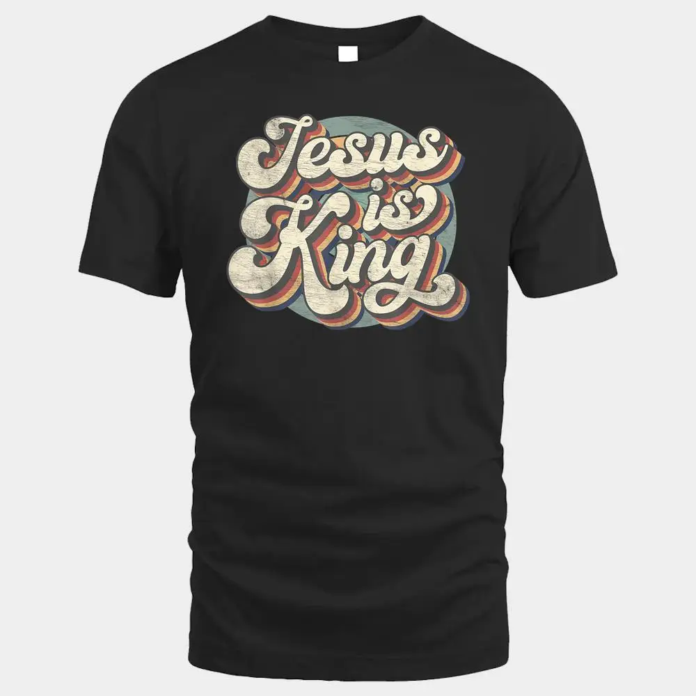 Retro Jesus Is King Christian Bible Religious Mens Womens Retro Jesus Is King Christian Bible Religious Mens Womens