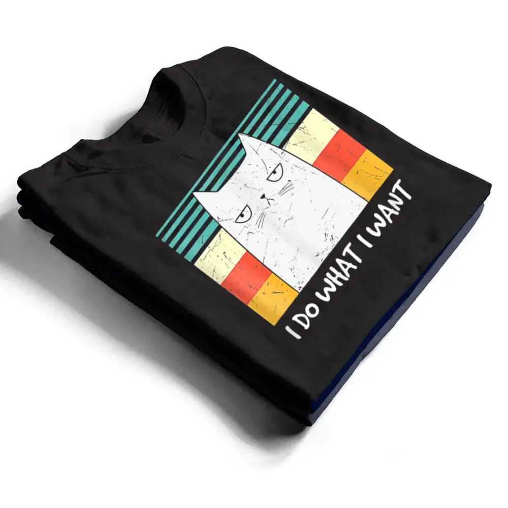 Retro-Meow-Cat-I-Do-What-I-Want-Funny-Black-Cat-Lovers-T-Shirt-1 Retro Meow Cat I Do What I Want Funny Black Cat Lovers T Shirt