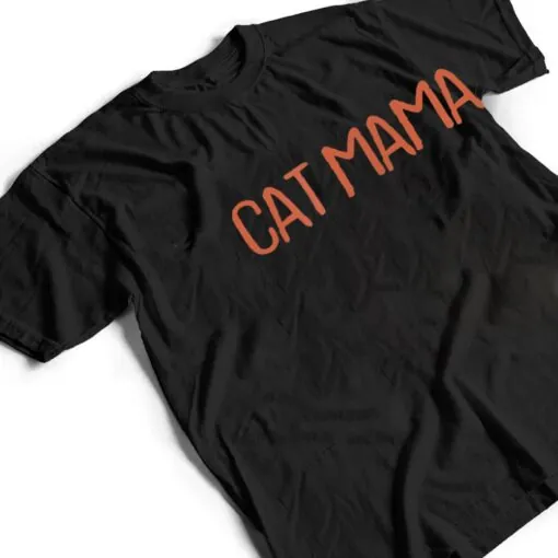 Retro Vintage Simple Funny Cat Mama T Shirt