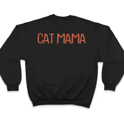 Retro Vintage Simple Funny Cat Mama T Shirt