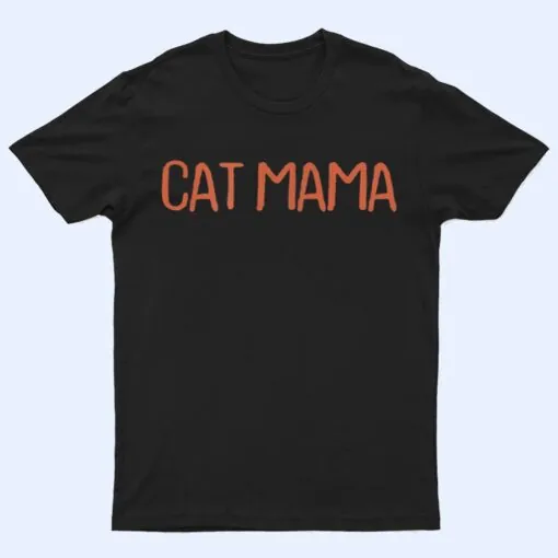 Retro Vintage Simple Funny Cat Mama T Shirt