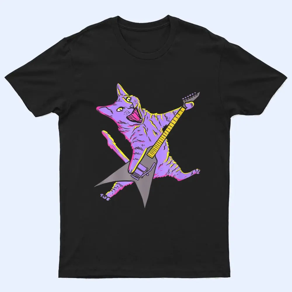 Rock N Roll Cat Animal Musician Guitar Player Cat Lover T Shirt Rock N Roll Cat Animal Musician Guitar Player Cat Lover T Shirt