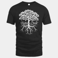 Rooted in Christ Jesus God Believer Christians Rainbow Art  Ver 2