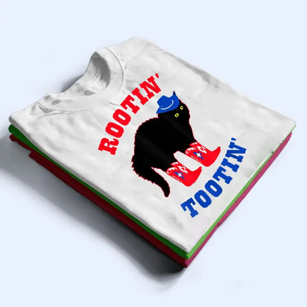 Rootin-And-Tootin-Cowboy-Cat-T-Shirt-1 Rootin And Tootin Cowboy Cat T Shirt