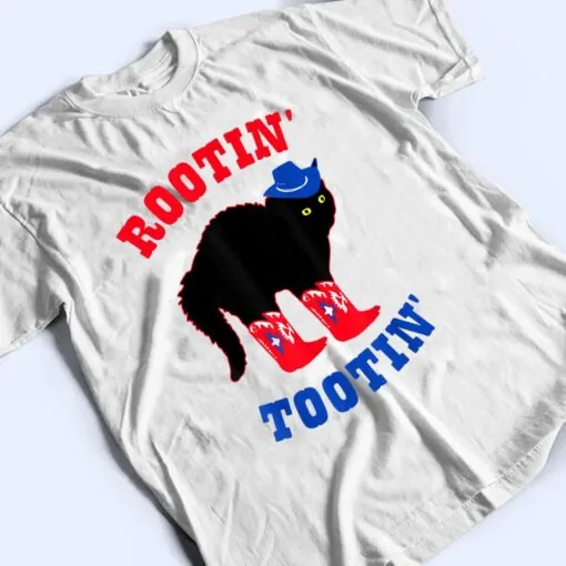 Rootin And Tootin Cowboy Cat T Shirt