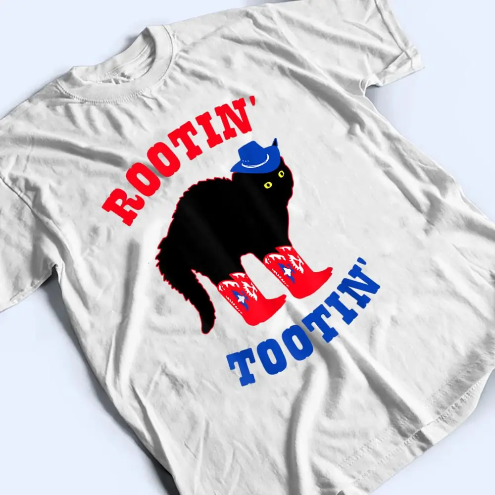 Rootin-And-Tootin-Cowboy-Cat-T-Shirt-2 Rootin And Tootin Cowboy Cat T Shirt