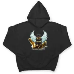 Rottweiler Golden Hand Heaven Wings Angel Guardian Dogs T Shirt