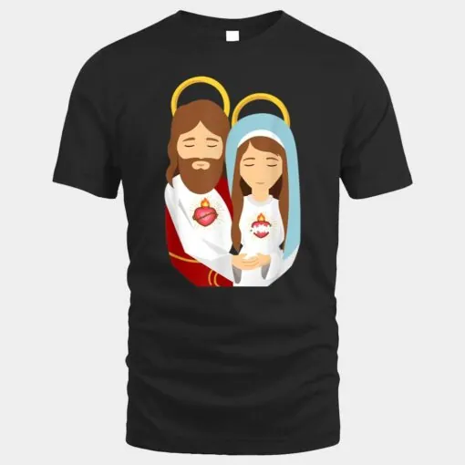 Sacred Heart and Immaculate Heart Picture Jesus and Mary