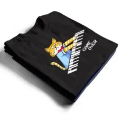 Sad Cat playing keyboard Game Over T Shirt Sad Cat playing keyboard Game Over T Shirt