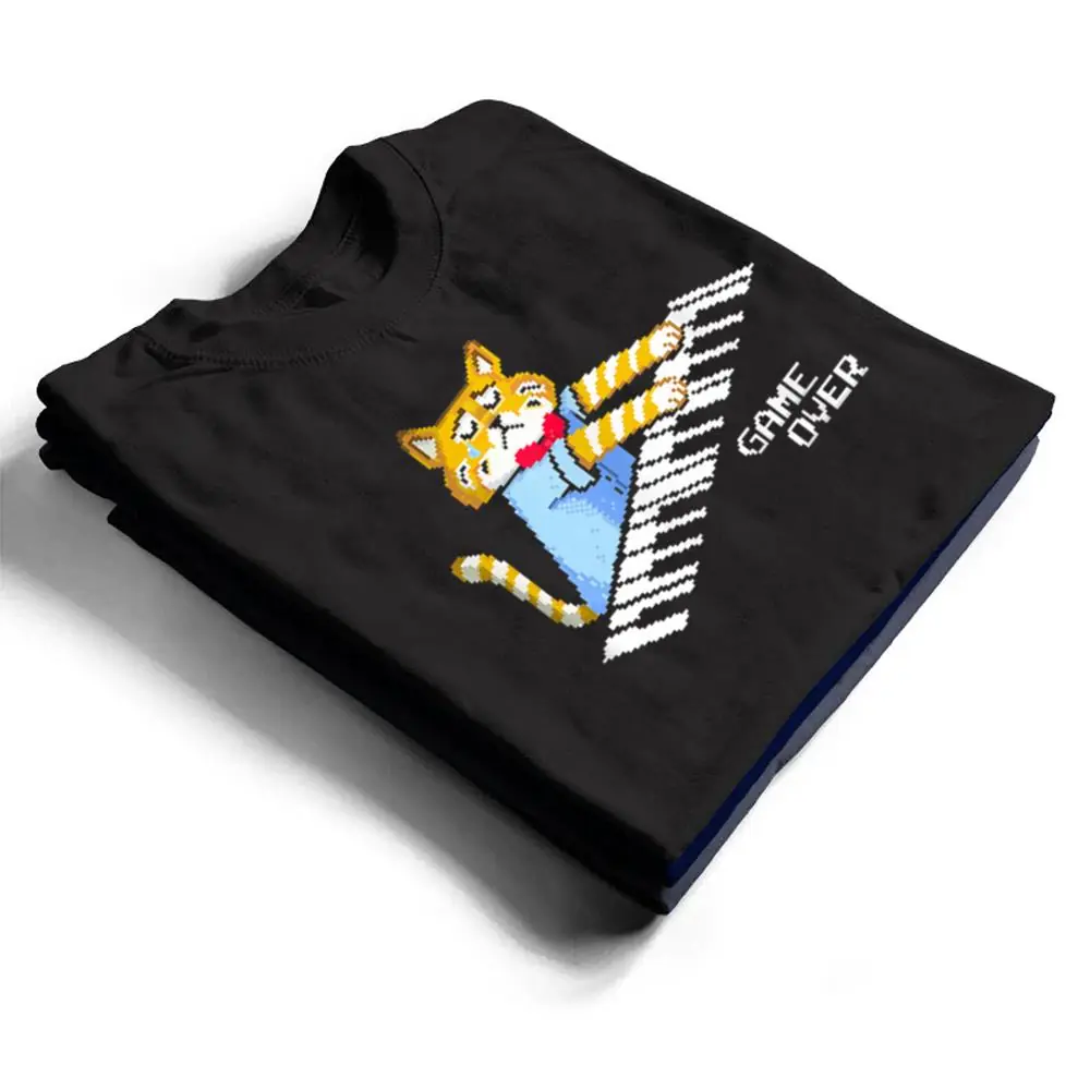 Sad-Cat-playing-keyboard-Game-Over-T-Shirt-1 Sad Cat playing keyboard Game Over T Shirt