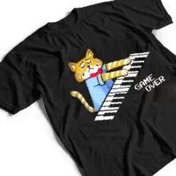 Sad Cat playing keyboard Game Over T Shirt Sad Cat playing keyboard Game Over T Shirt