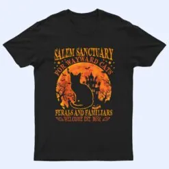Salem Black Cat Halloween-Shirt Kids Girls Kitten Lover Gift T Shirt