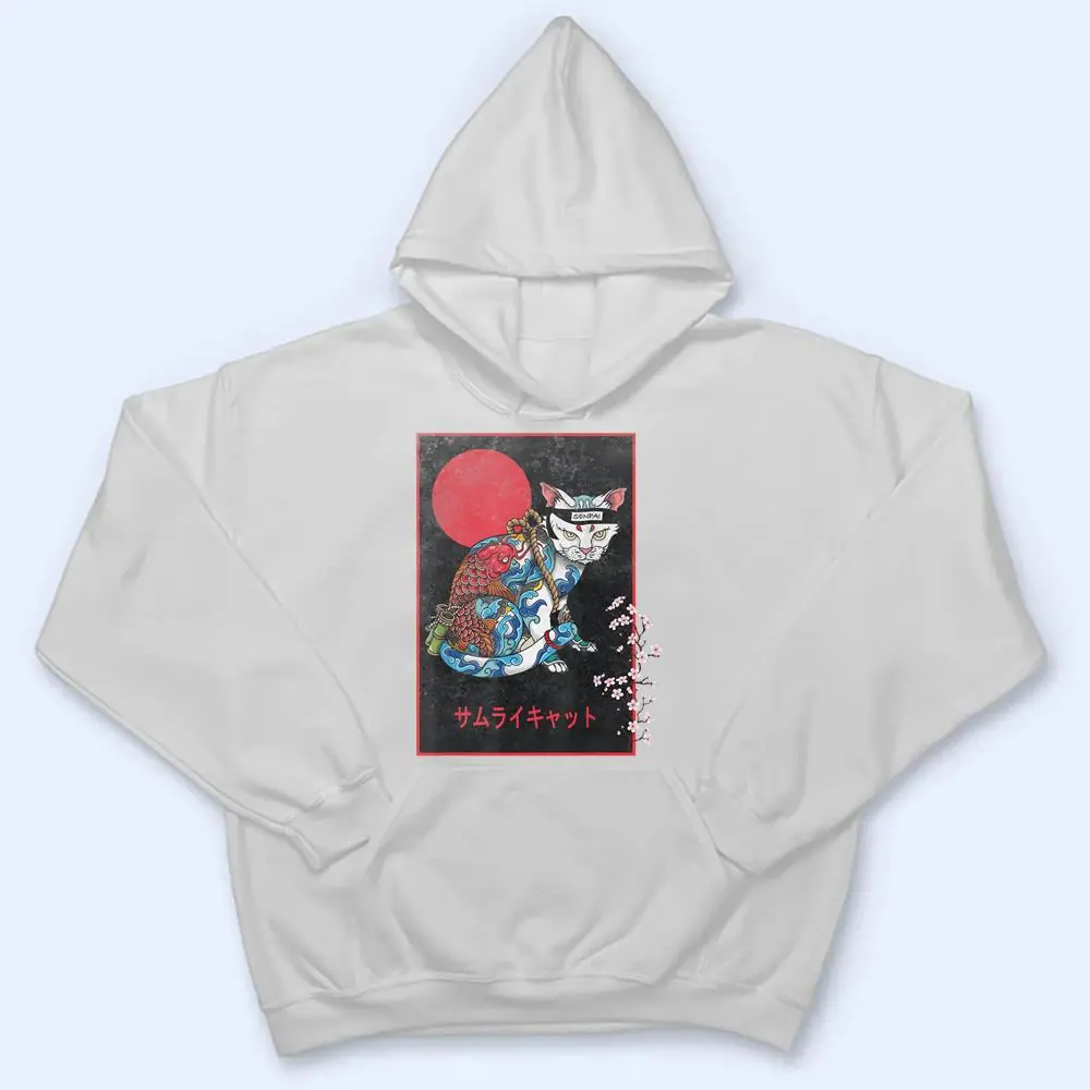Samurai-Cat-Irezumi-Senpai-Ninja-Japanese-Koi-Tattoo-Style-T-Shirt-3 Samurai Cat Irezumi Senpai Ninja Japanese Koi Tattoo Style T Shirt