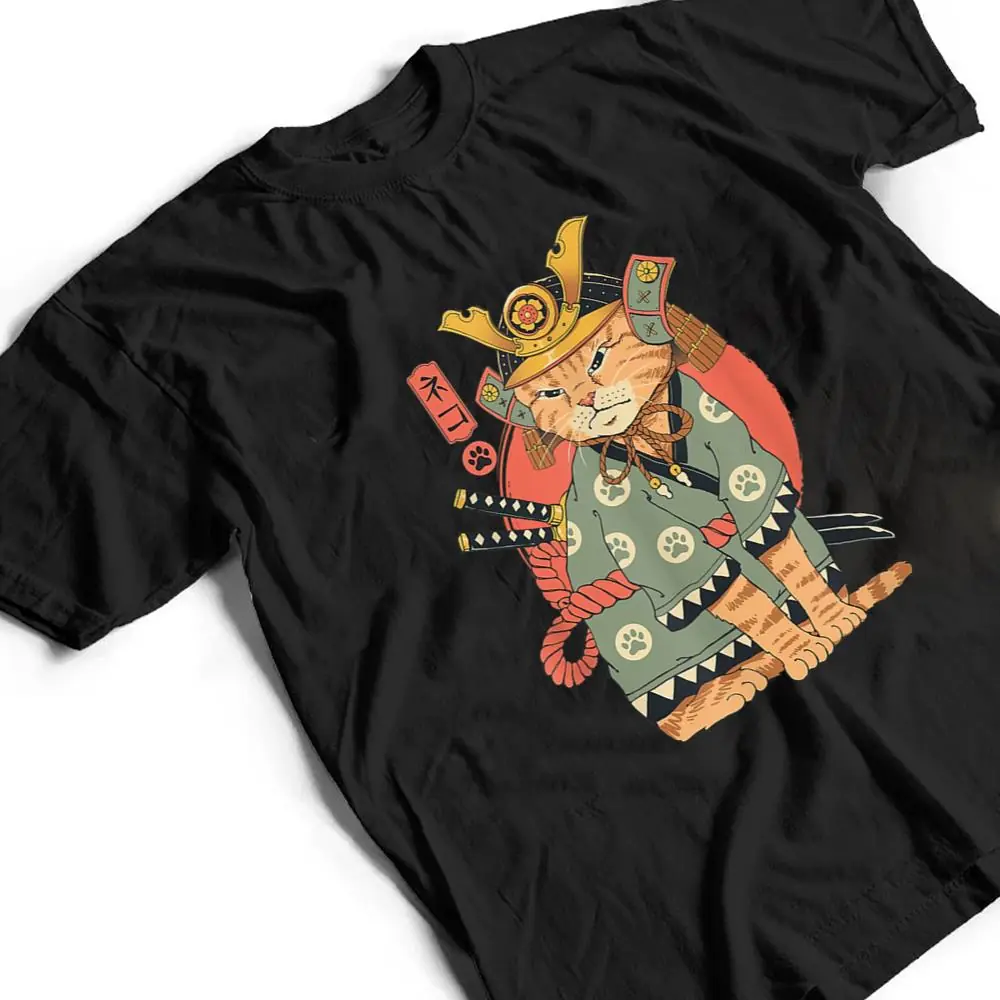 Samurai-Japanese-Cat-Bushido-Katana-Vintage-Gifts-Men-Women-T-Shirt-2 Samurai Japanese Cat Bushido Katana Vintage Gifts Men Women T Shirt