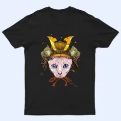 Samurai Sphynx Cat Warrior Samurai Cat Lovers T Shirt