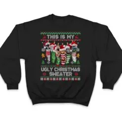 Santa Cats Pajama This is My Ugly Christmas Kittens Sweater T Shirt Santa Cats Pajama This is My Ugly Christmas Kittens Sweater T Shirt