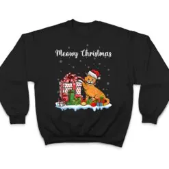 Santa Hat Cat Xmas For Girls Kids Meowy Cat Christmas T Shirt Santa Hat Cat Xmas For Girls Kids Meowy Cat Christmas T Shirt