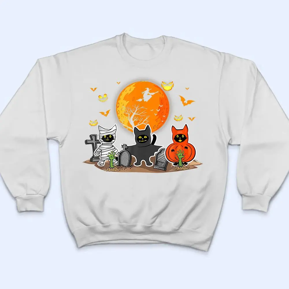 Scary-Halloween-Black-Cat-T-Shirt-4 Scary Halloween Black Cat T Shirt