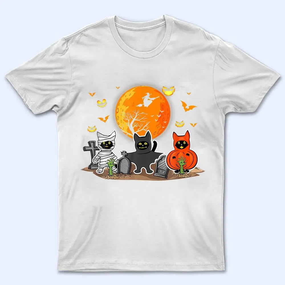 Scary Halloween Black Cat T Shirt Scary Halloween Black Cat T Shirt
