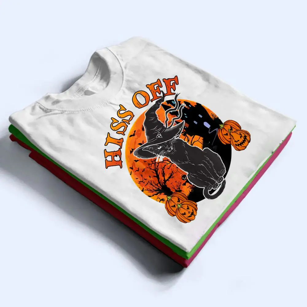 Scary-Halloween-Costume-Hiss-Off-Black-Cat-Shirt-Funny-Retro-T-Shirt-1 Scary Halloween Costume Hiss Off Black Cat-Shirt Funny Retro T Shirt