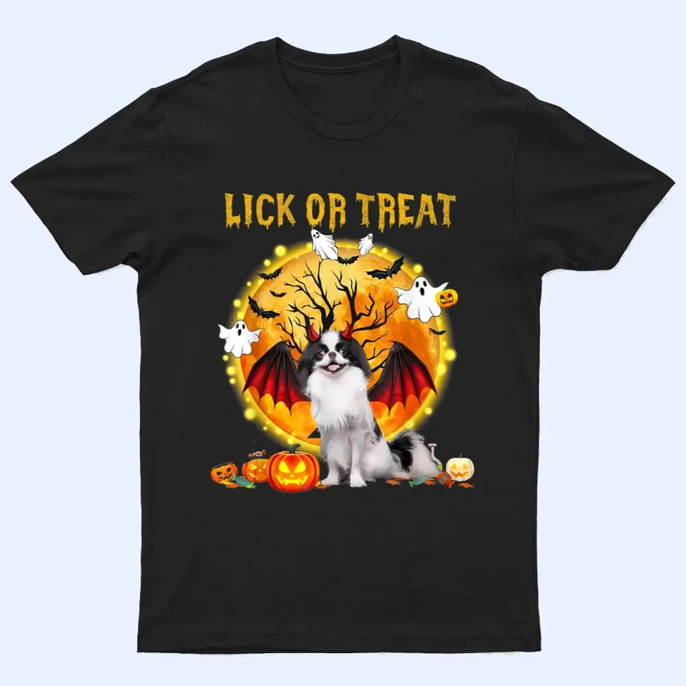 Scary Japanese Chin Dog Witch Hat Halloween Lick Or Treat T Shirt Scary Japanese Chin Dog Witch Hat Halloween Lick Or Treat T Shirt