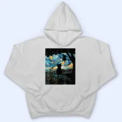 Scary Night Cat Halloween, Starry Night Cat Van Gogh Cat T Shirt Scary Night Cat Halloween, Starry Night Cat Van Gogh Cat T Shirt
