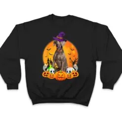 Scary Pumpkin Skull Witch Weimaraner Dog Halloween T Shirt Scary Pumpkin Skull Witch Weimaraner Dog Halloween T Shirt