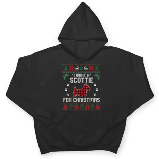 Scottie Dog Lover Xmas Gifts Funny Ugly Christmas T Shirt