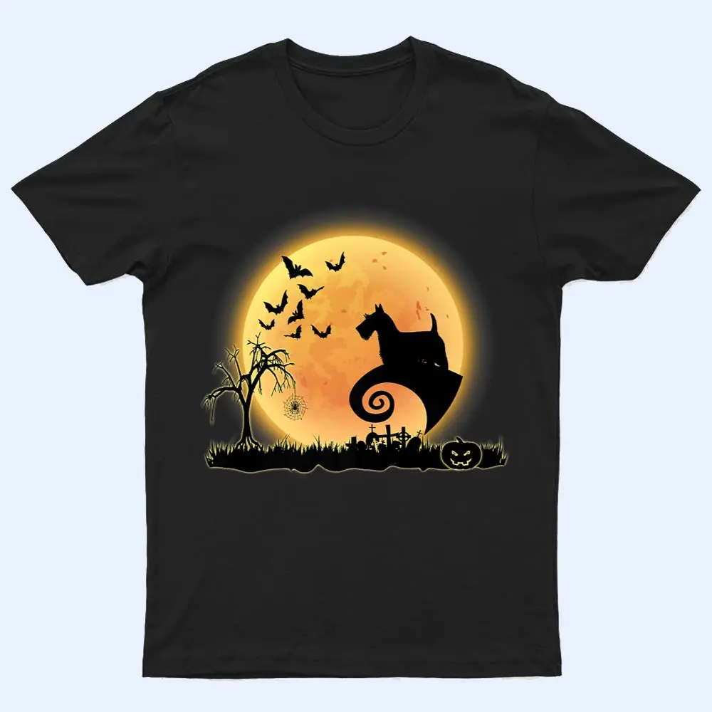 Scottish Terrier Scary And Moon Dog Funny Halloween Costume T Shirt Scottish Terrier Scary And Moon Dog Funny Halloween Costume T Shirt