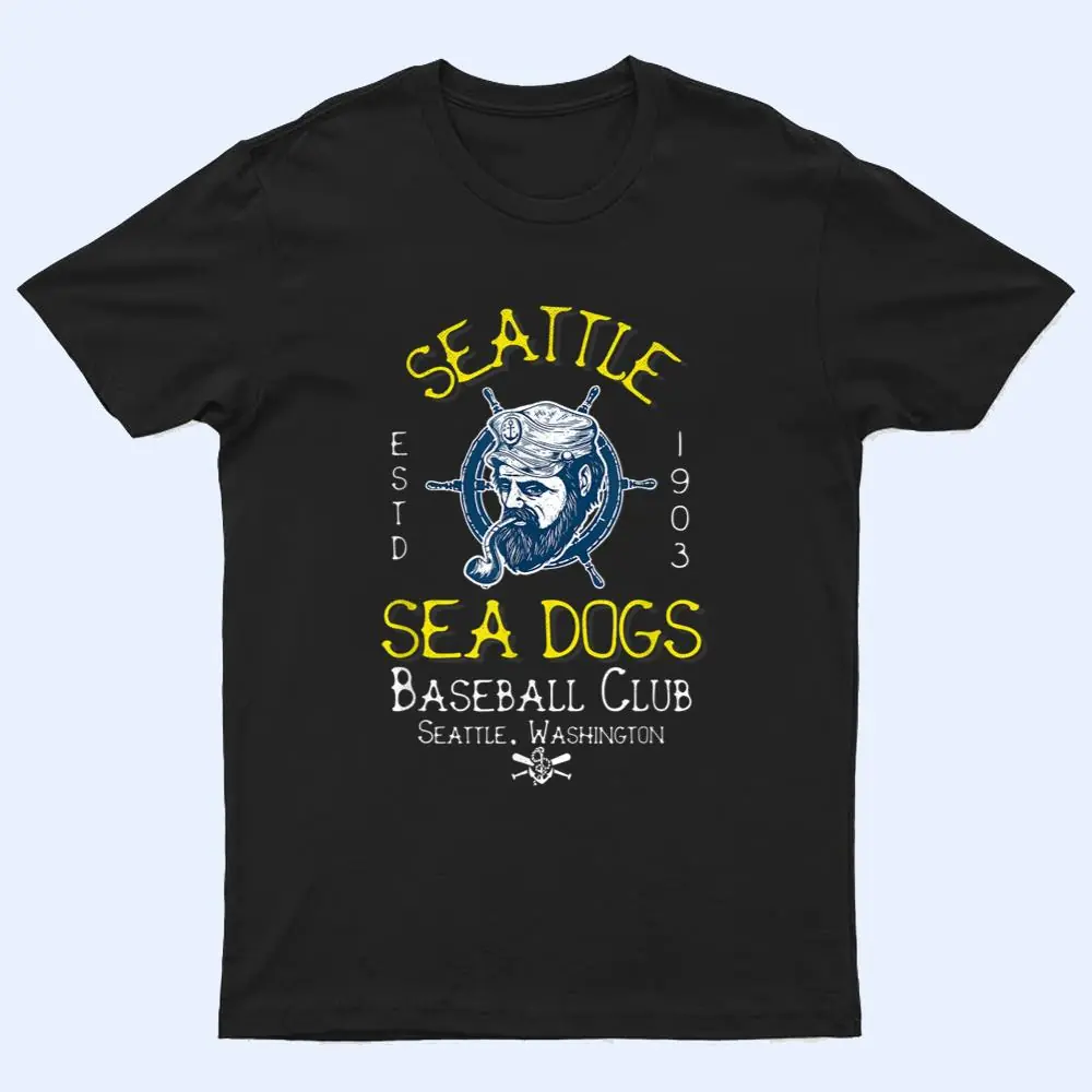 Seattle Sea Dogs Retro Minor League Baseball Team T Shirt Seattle Sea Dogs Retro Minor League Baseball Team T Shirt