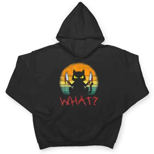 Serial Killer Halloween Cat T Shirt