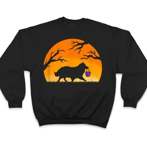 Sheltie Halloween Trick Or Treat Shetland Sheepdog Cute T Shirt