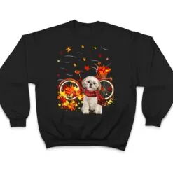 Shih Tzu Bike Autumn Dog Leaf Fall Funny Fall Y'all T Shirt Shih Tzu Bike Autumn Dog Leaf Fall Funny Fall Y'all T Shirt