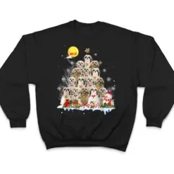 Shih Tzu Dog Lover Matching Santa Christmas Tree T Shirt Shih Tzu Dog Lover Matching Santa Christmas Tree T Shirt