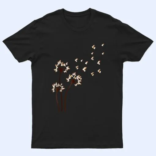 Shih Tzu Flower Fly Dandelion For Dog Mama Dog Lover T Shirt